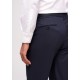 Navy Blue Single Pleat High Waist Trousers