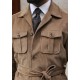 Camel Velvet Safari Jacket