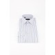  Classic Blue Pinstriped Slim Fit Shirt