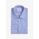 Navy Blue Pinstripe White Shirt