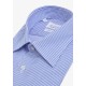 Navy Blue Pinstripe White Shirt