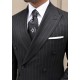 Black Striped Double Breasted Suit