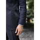 Navy Blue Linen Suit