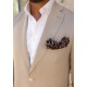 Beige Linen Suit