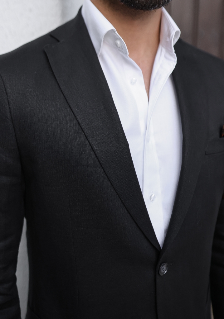 Black Linen Suit