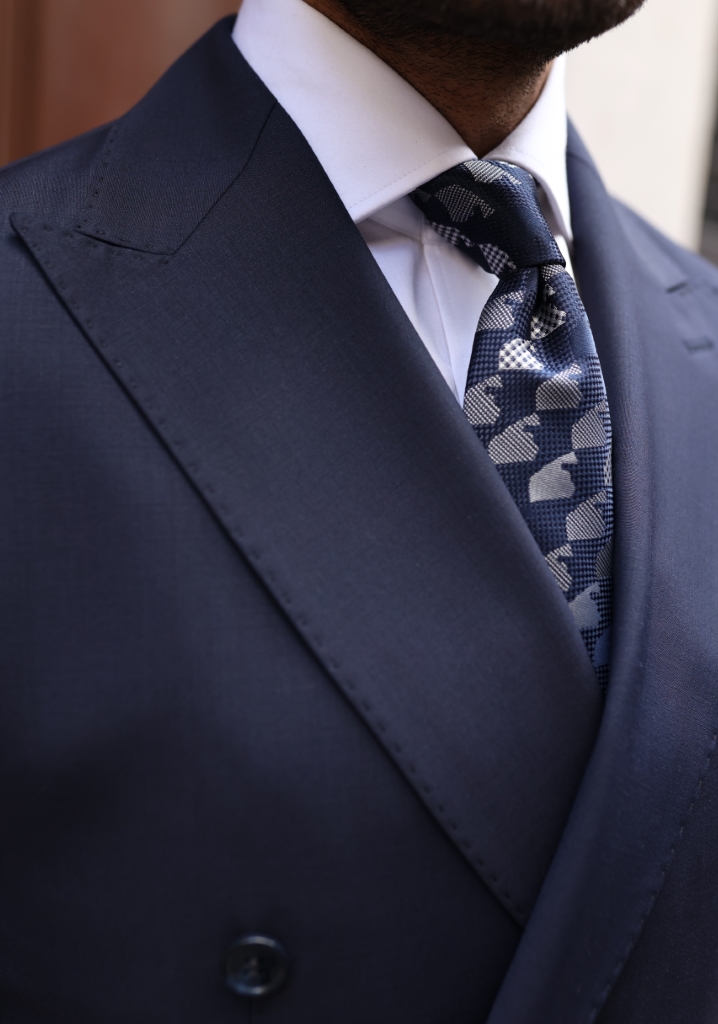 Navy Blue Double Breasted Suit