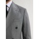 Dark Gray Herringbone Double Breasted Suit