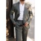 Khaki Linen Suit