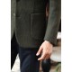  Khaki Steel Knit Wool Sports Jacket