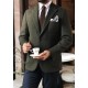  Khaki Steel Knit Wool Sports Jacket