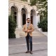 Camel Kadife Blazer Ceket