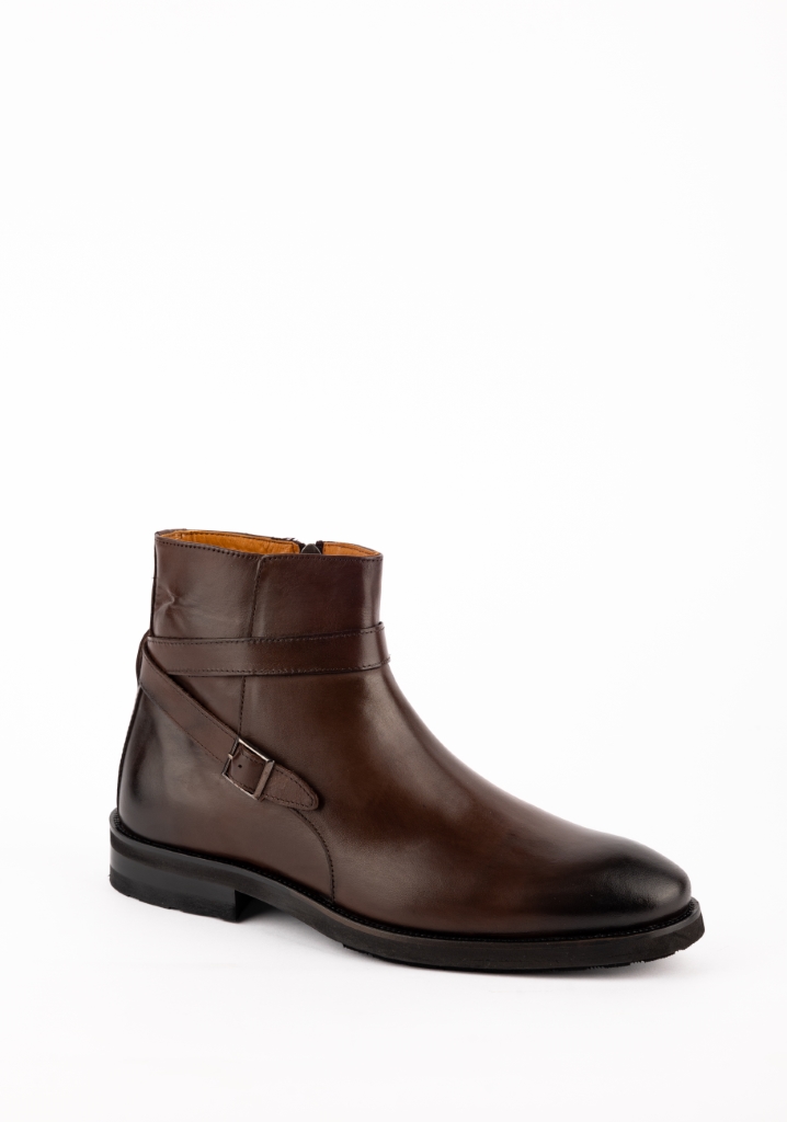 Buckled Chelsea Boots / Brown