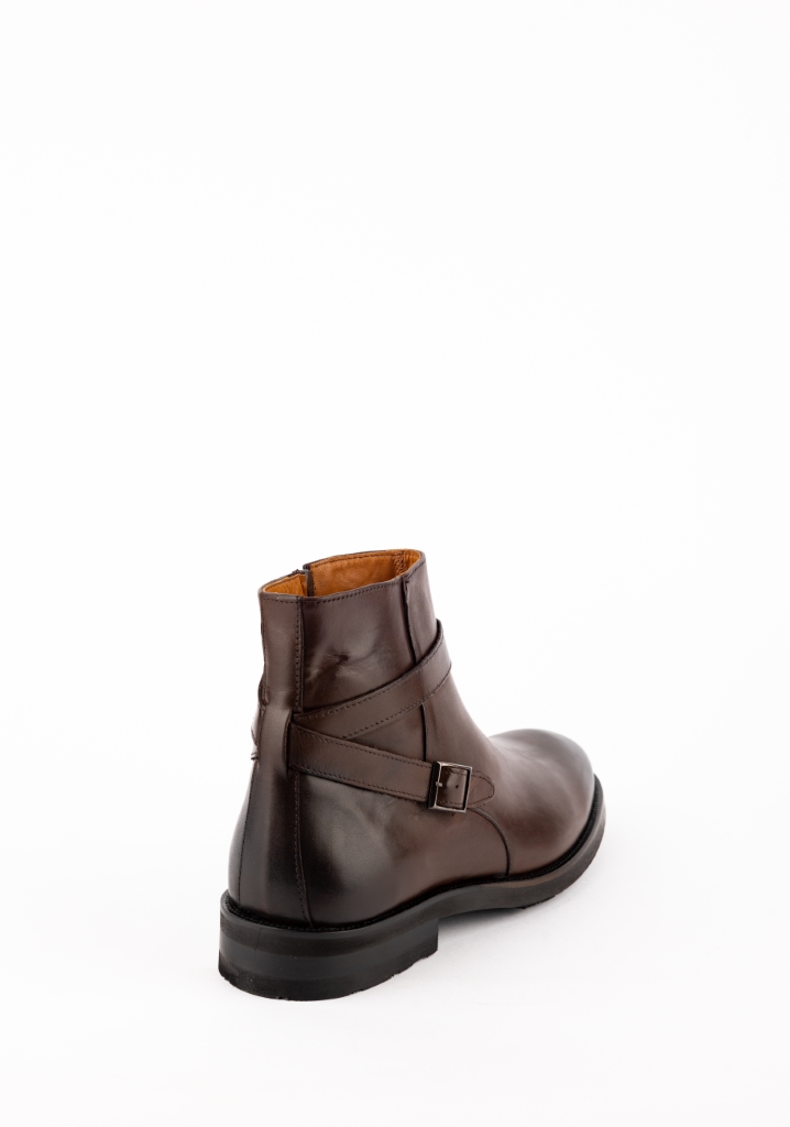 Buckled Chelsea Boots / Brown