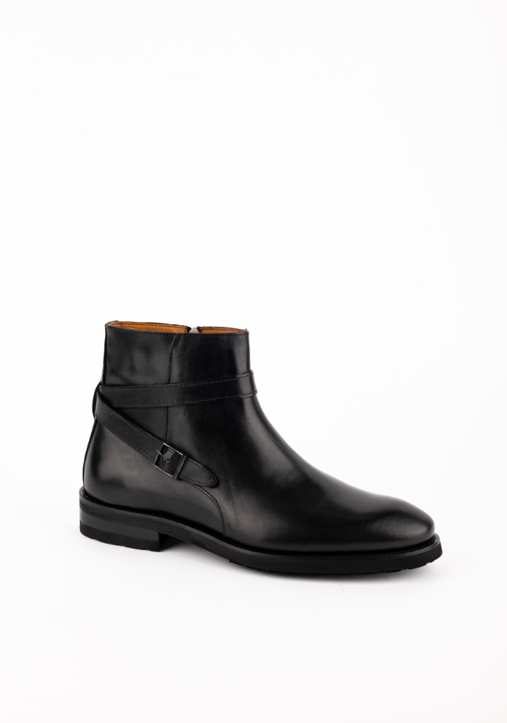 Buckled Chelsea Boots / Black