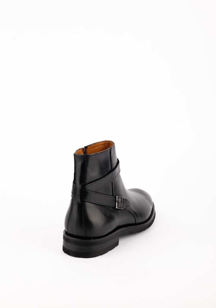 Buckled Chelsea Boots / Black