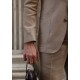 Camel Linen Blazer Sport Suit