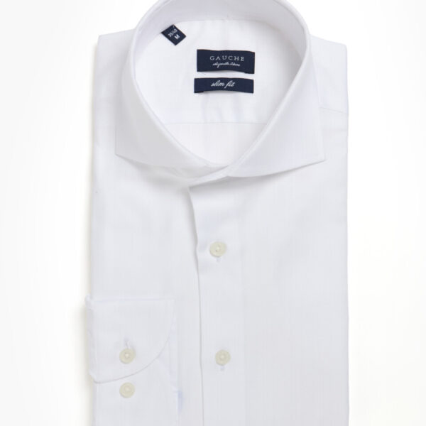 Beyaz İtalyan Yaka Gauche Gömlek - XL