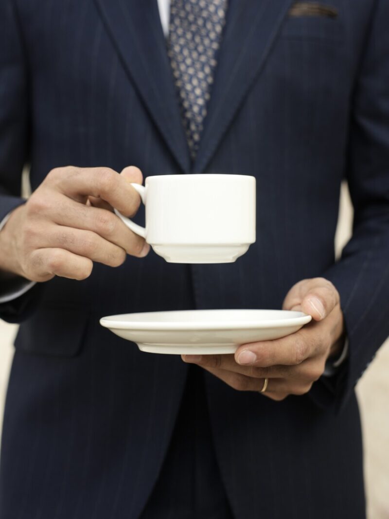 Açık Lacivert Çizgili Blazer Takım Elbise (7) - 2