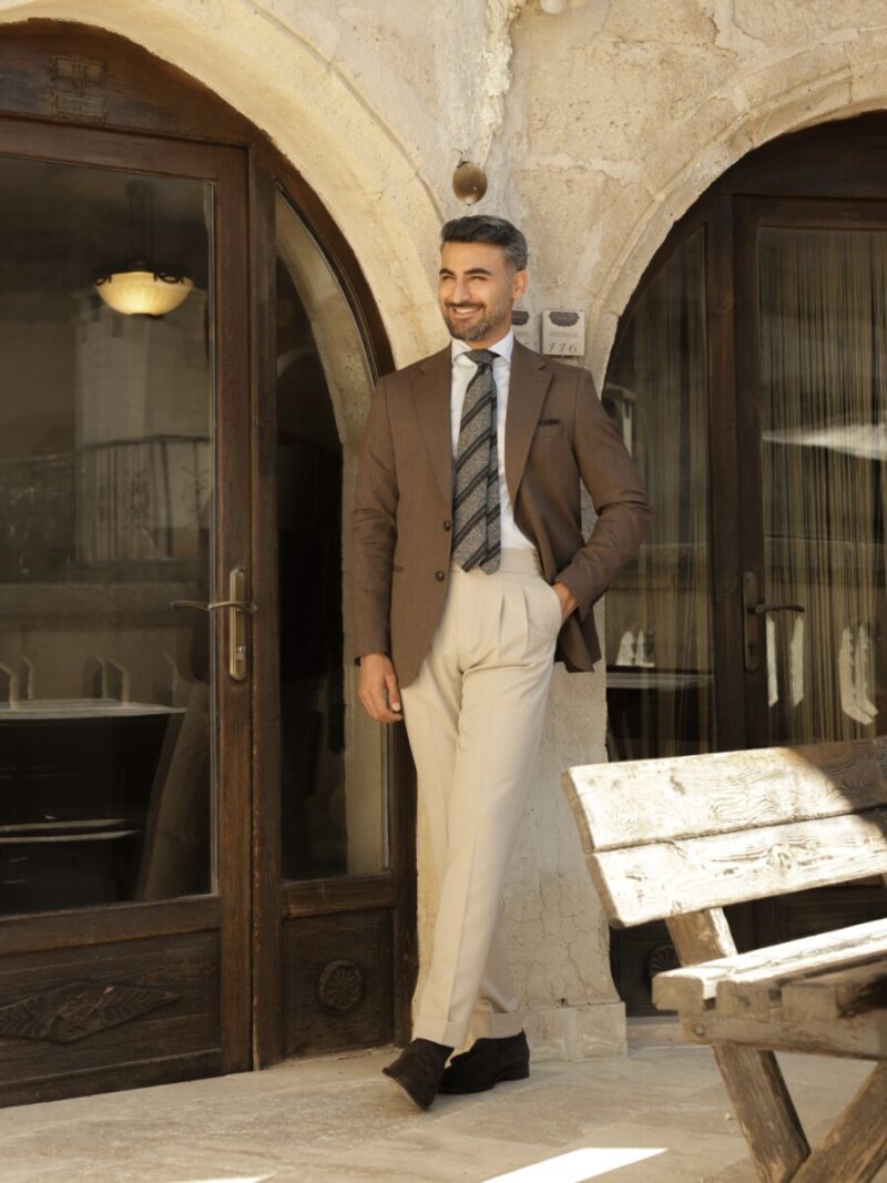 Kahverengi Bari Blazer Ceket