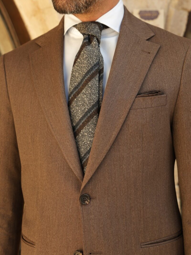 Kahve Blazer Tek Ceket (6) - 1