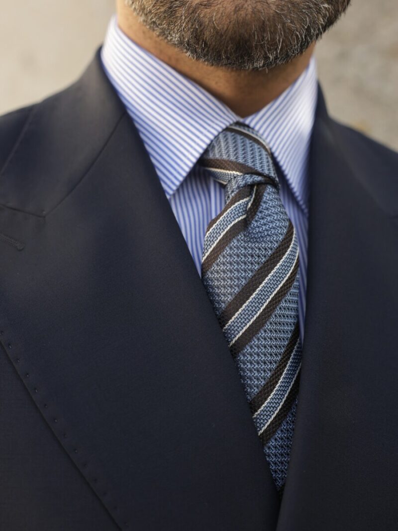 Lacivert Yün Kruvaze Takım Elbise (7) - 2