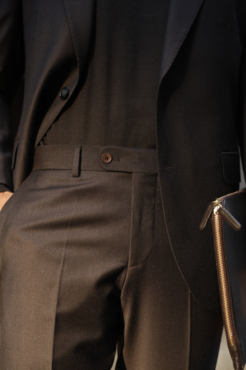 Acı Kahverengi Blazer Takım Elbise (3) - 5