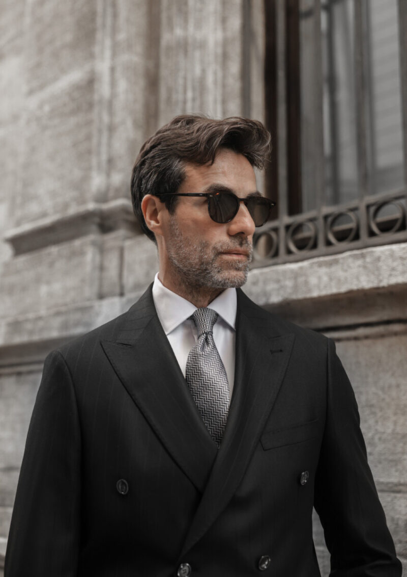 Siyah Kruvaze Takım Elbise (5) - 2