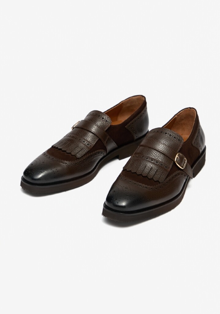 Ghent Acı Kahverengi – Eva Taban Santo Deri Tokalı Erkek Ayakkabı