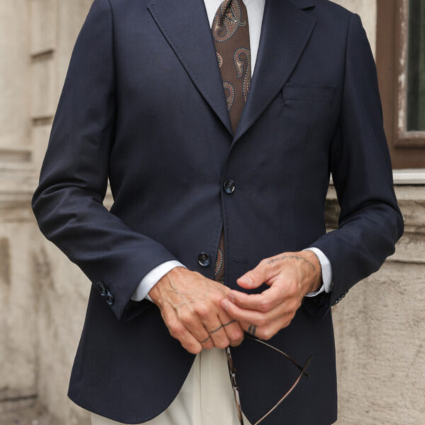 Lacivert Basilicata Blazer Ceket