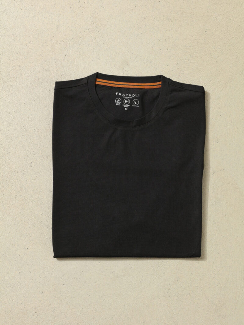 Frappoli Modal Siyah T-Shirt