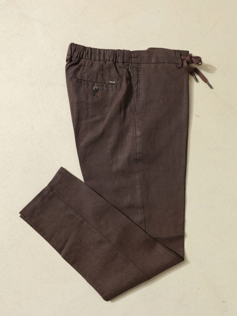 Frappoli Acıkahverengi Keten Pantolon