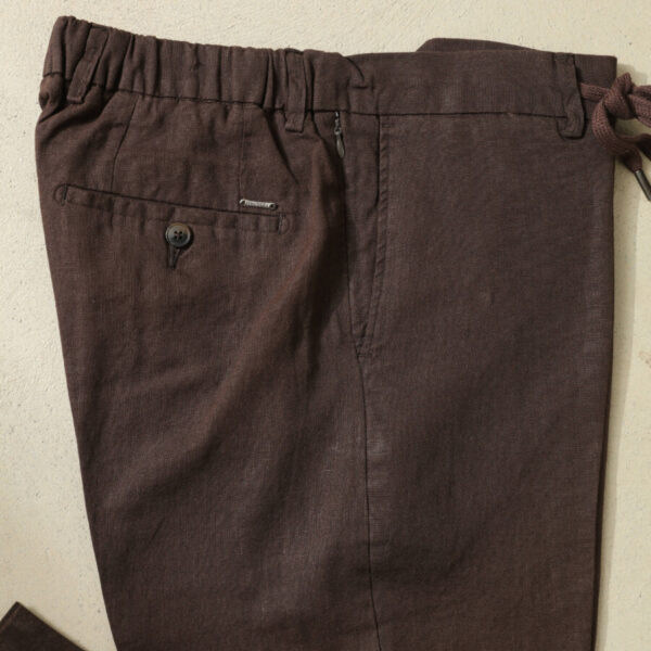 Frappoli Acıkahverengi Keten Pantolon